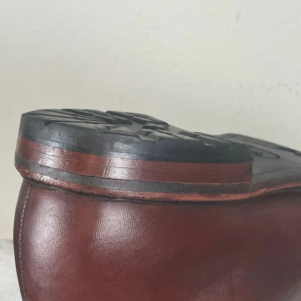 Allen Edmonds Black Hills Men's 12 E Wide Leather Plain-Toe Derby Blucher Shoes